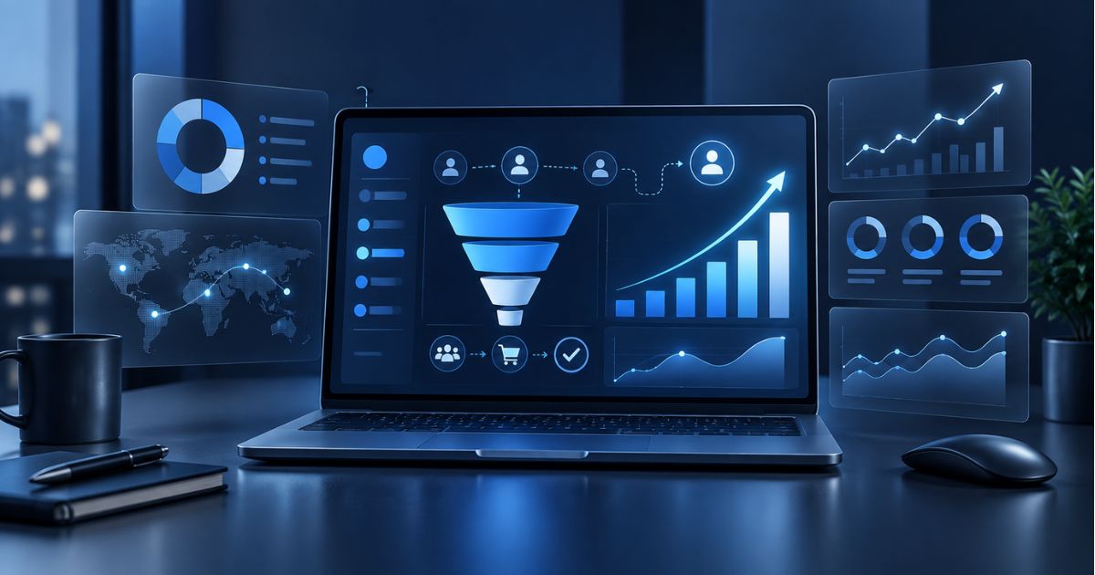 Web sitesi analizi ve dönüşüm optimizasyonu ölçümleme paneli
